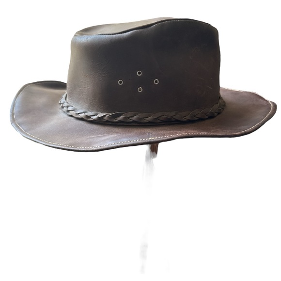 Toms Rustic Brown Leather Hat - Picture 2 of 7